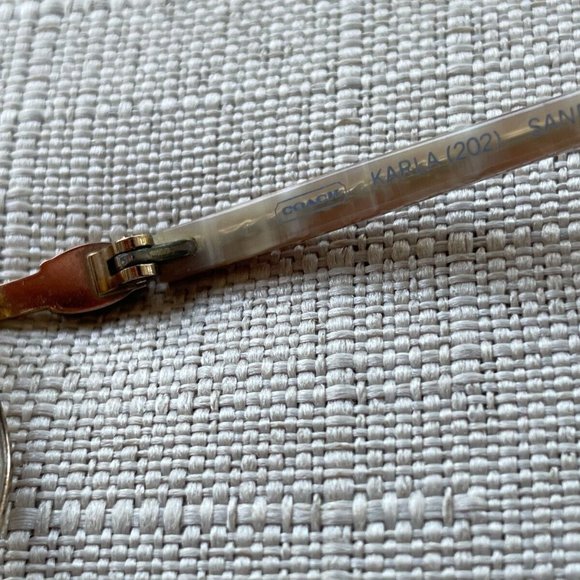 Coach Women Eyeglasses Frame KARLA 202 SAND 53[]18 135 Gold Tone Glasses - Picture 11 of 12